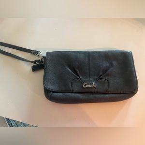 Coach leather wristlet